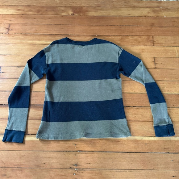 Matix Men’s Medium Waffle Knit Vintage Skateboarding Sweater Olive Green & Black - Picture 3 of 7